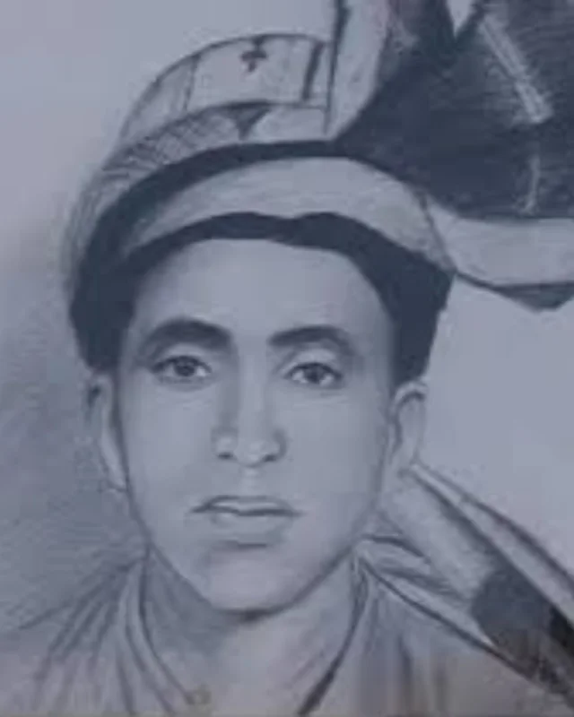 Widely circulated monochrome drawing of Khatir Afridi.